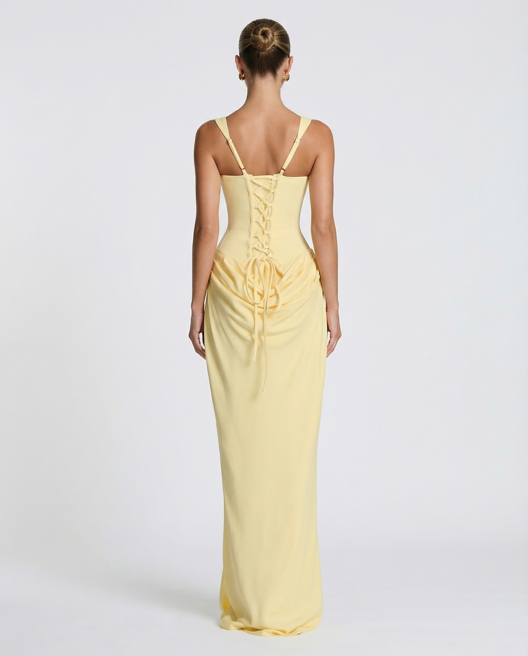 Zdenka | Abito maxi lucido con spalline regolabili