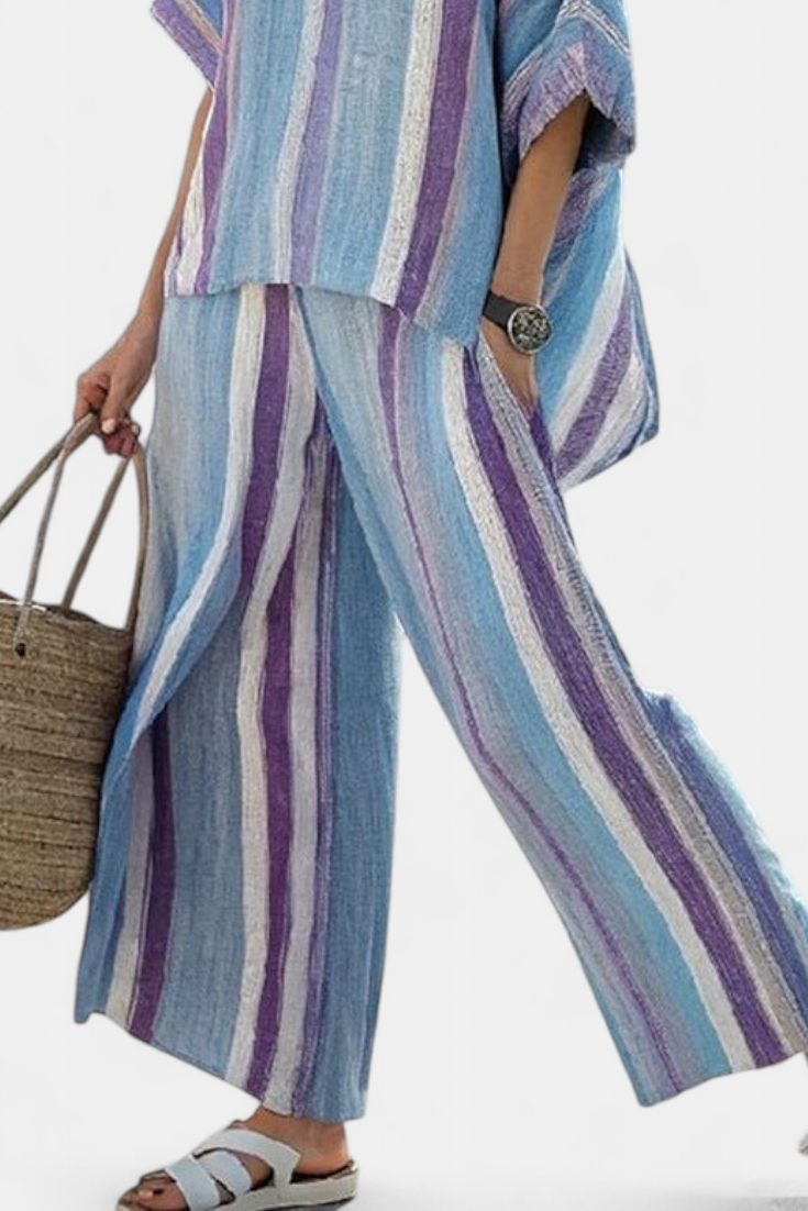 Laura | Set pantaloni a strisce