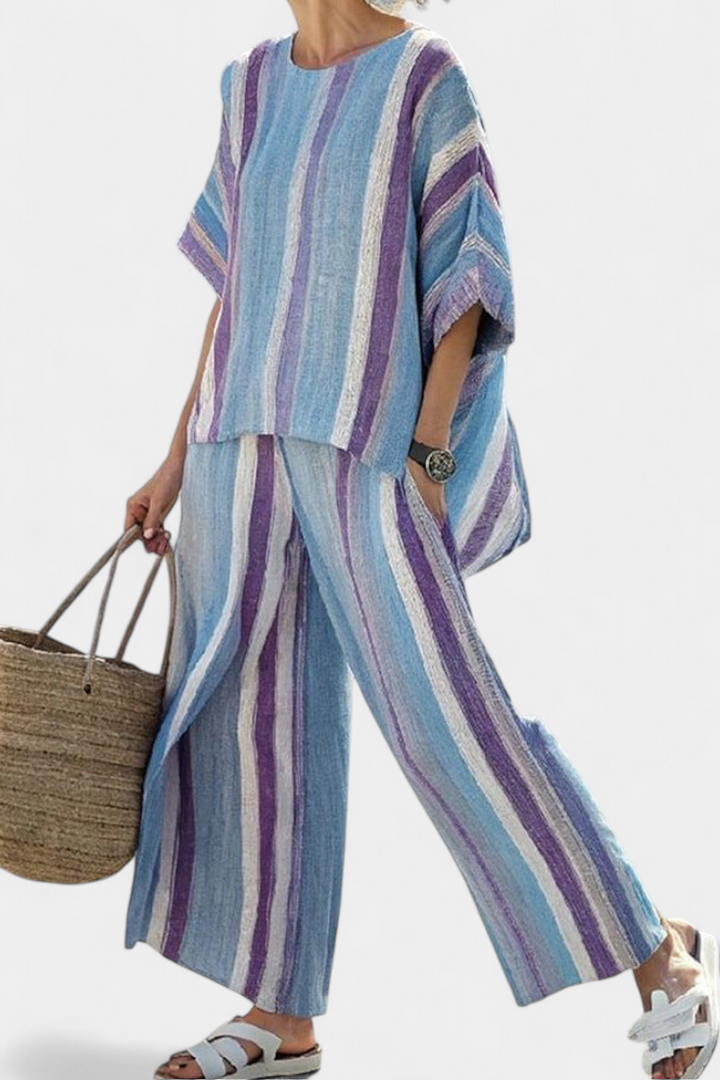 Laura | Set pantaloni a strisce