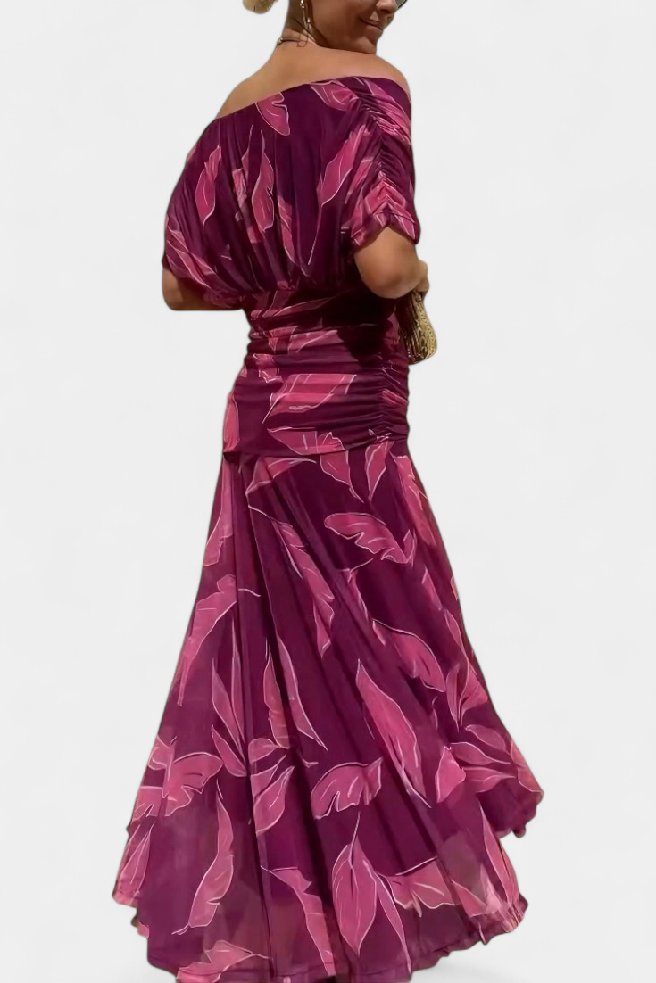 Magda | Vestito lungo floreale