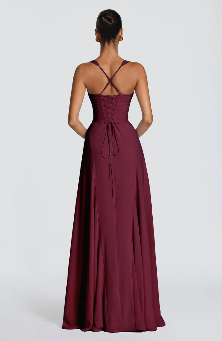 Frederika | Abito maxi da cerimonia fluido