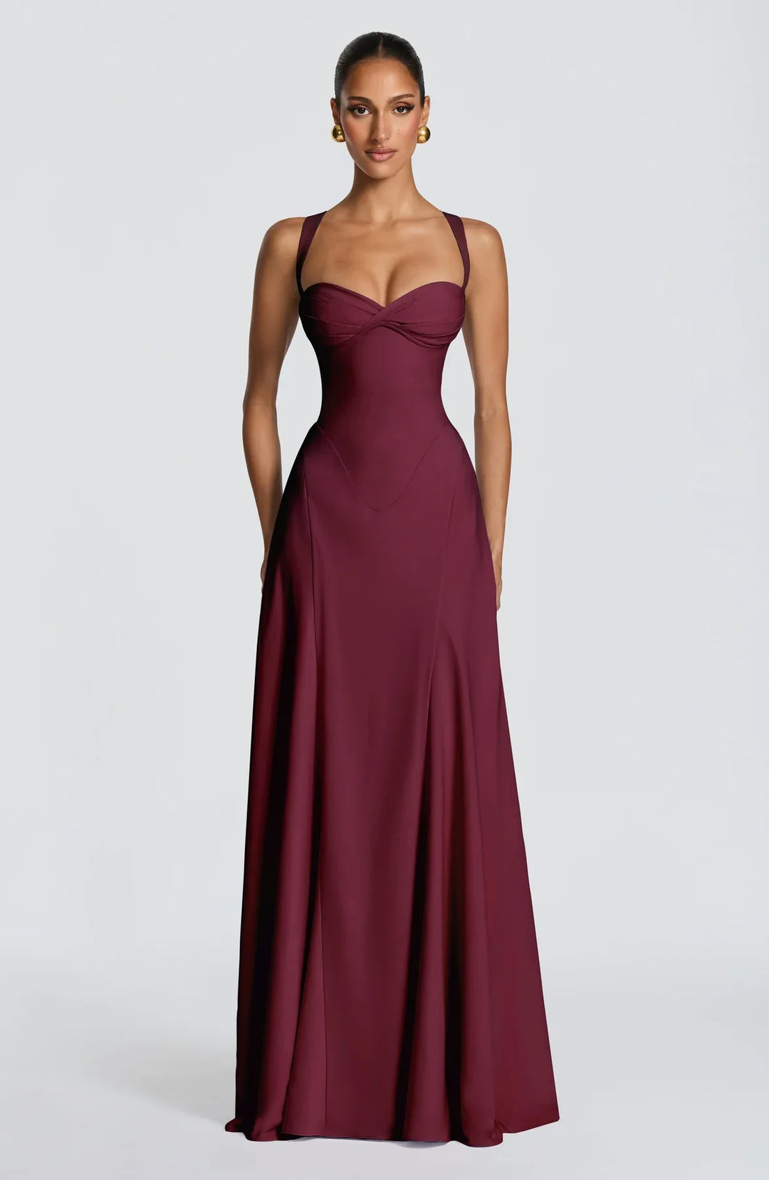 Frederika | Abito maxi da cerimonia fluido