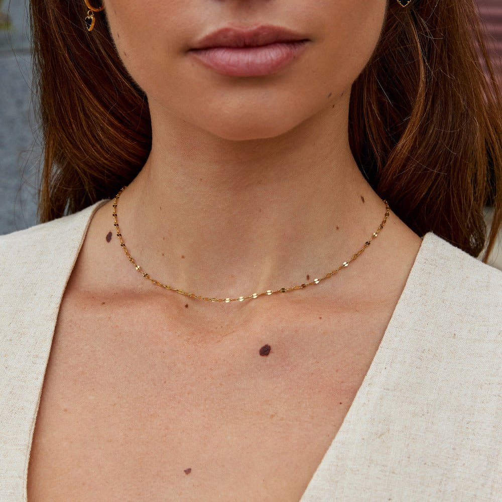 Collana a catena dorata Leila