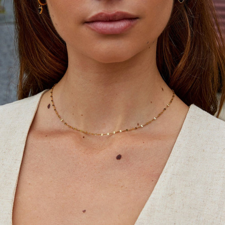 Collana a catena dorata Leila