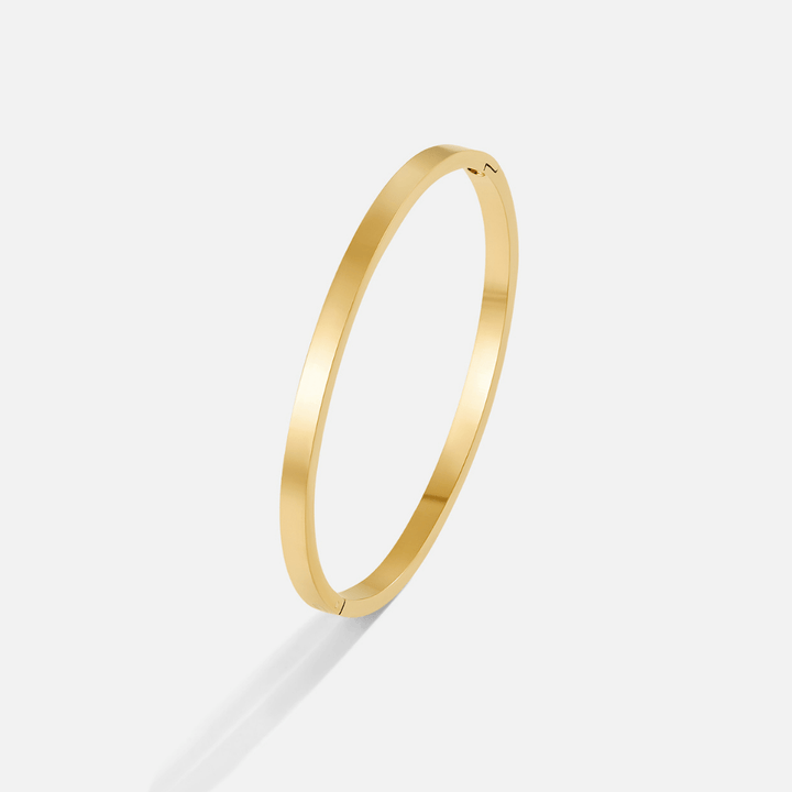 Bracciale rigido dorato Lilah