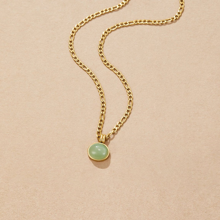 Collana Liza con pendente in giada