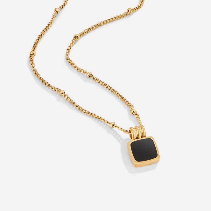Collana Lucia con pendente nero