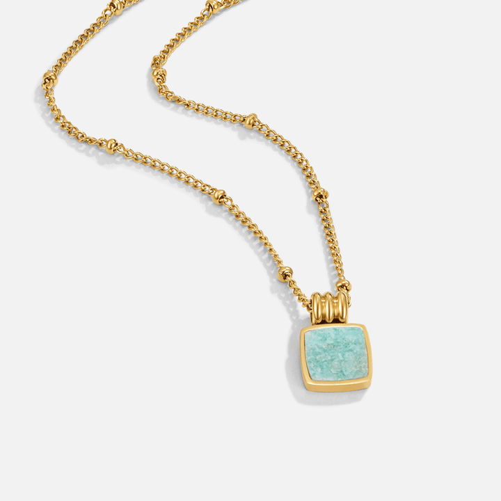 Collana Lucia con pendente verde