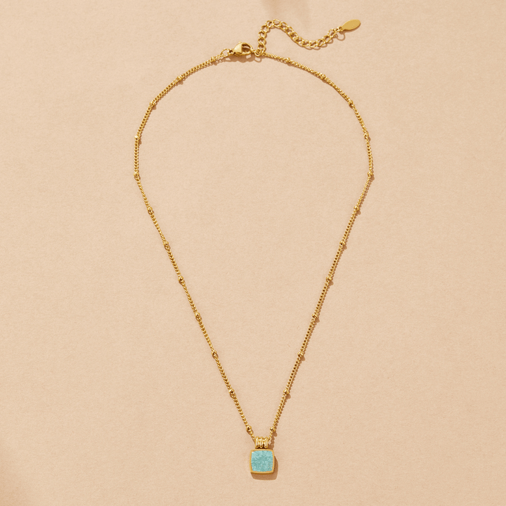 Collana Lucia con pendente verde