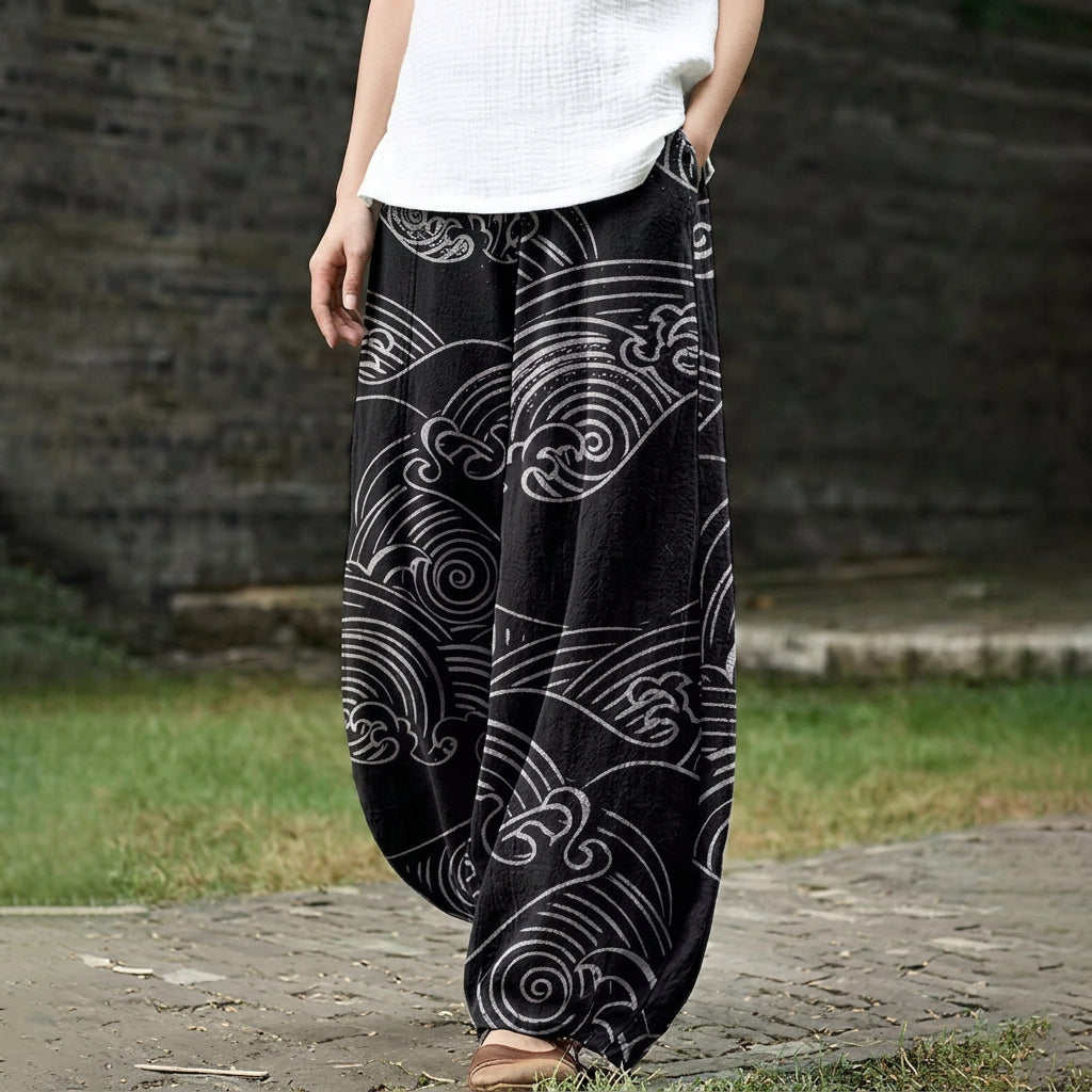 Asia | Pantaloni larghi neri