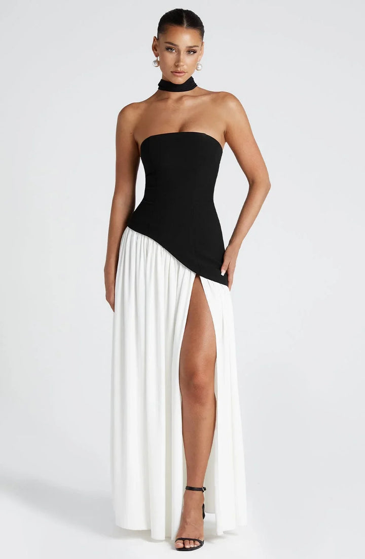 Regina | Maxi abito con spacco