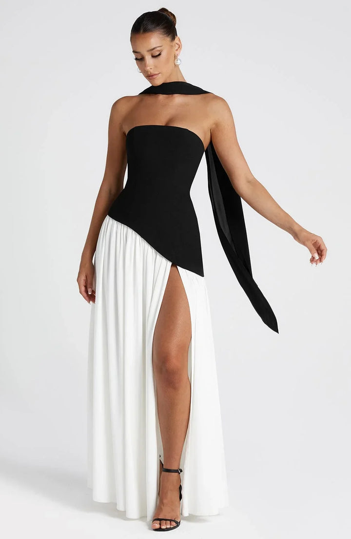 Regina | Maxi abito con spacco