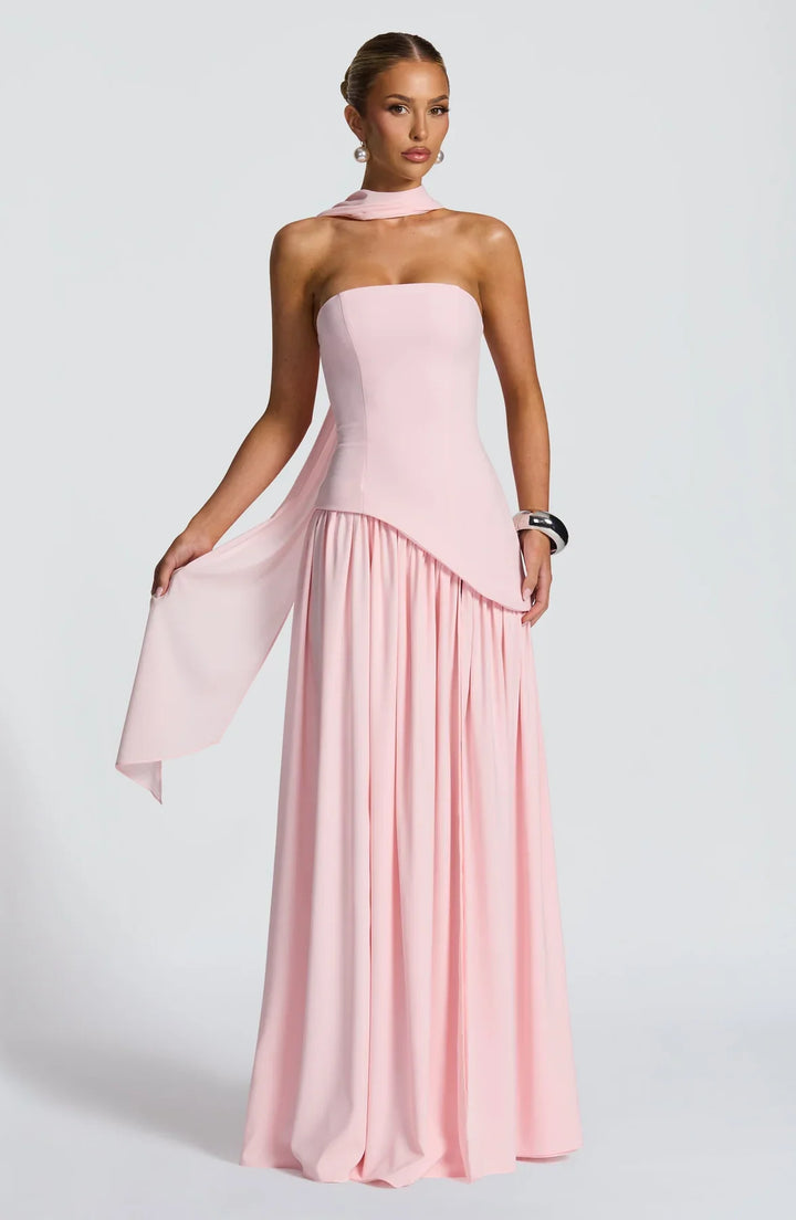 Regina | Vestito maxi con spacco