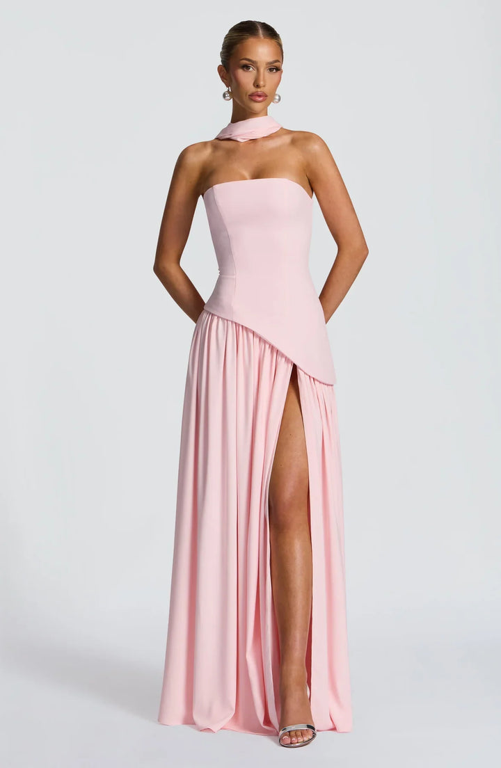 Regina | Abito maxi con spacco