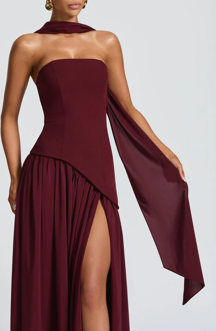 Regina | Maxi abito con spacco