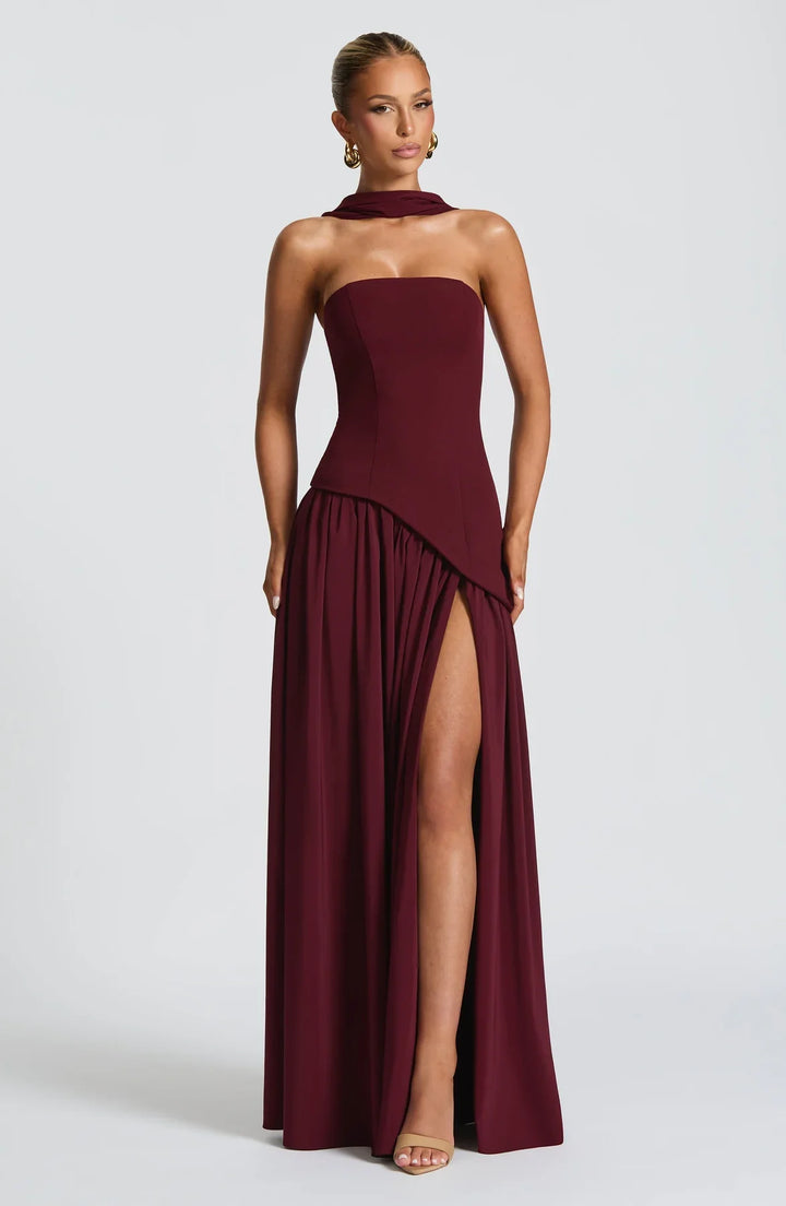 Regina | Maxi abito con spacco