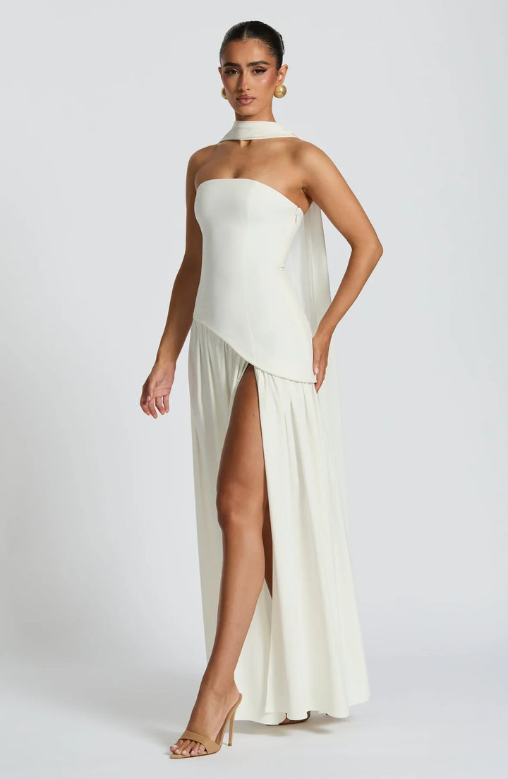 Regina | Maxi abito con spacco