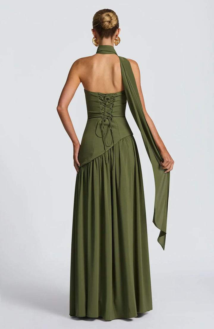 Regina | Vestito maxi con spacco
