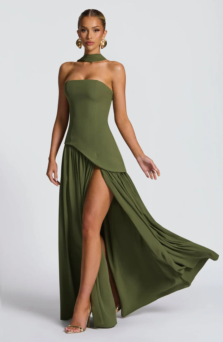 Regina | Maxi abito con spacco