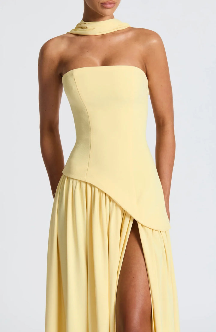 Regina | Maxi abito con spacco