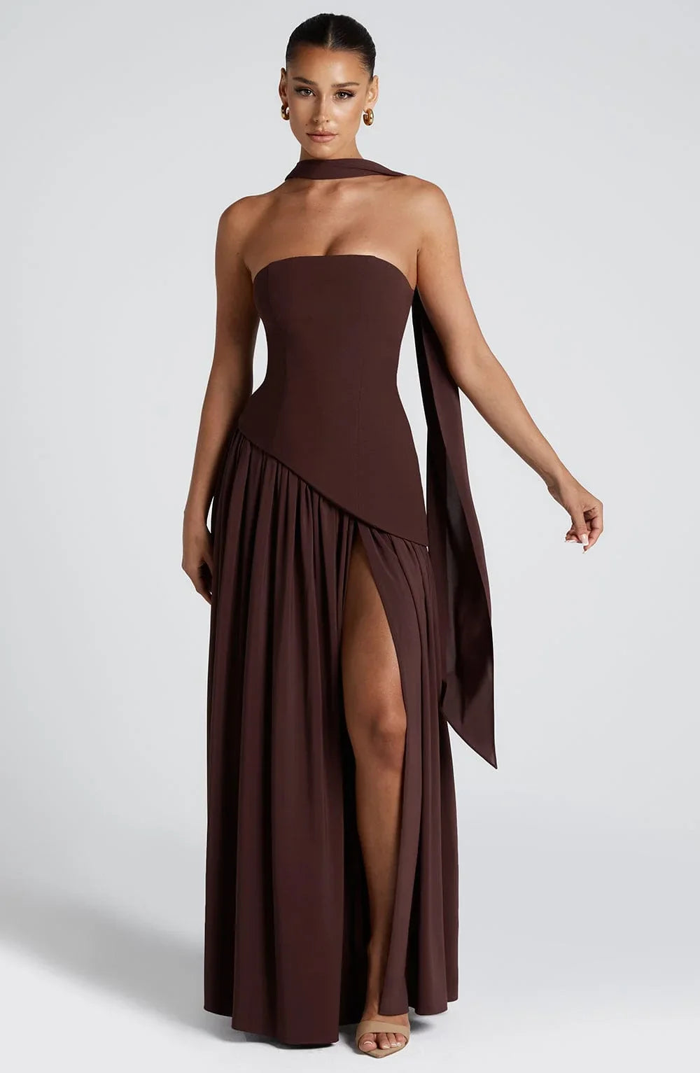 Regina | Maxi abito con spacco