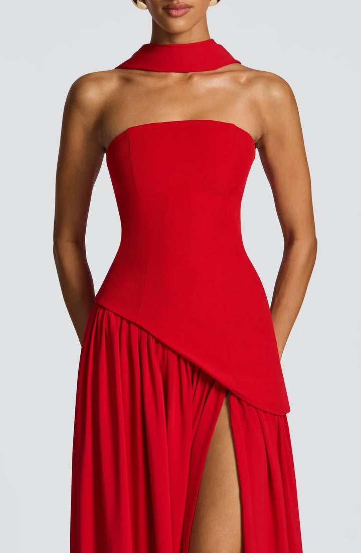 Regina | Maxi abito con spacco