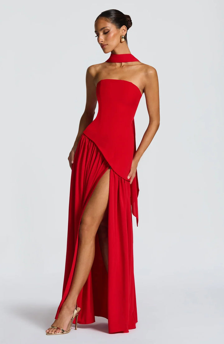 Regina | Maxi abito con spacco