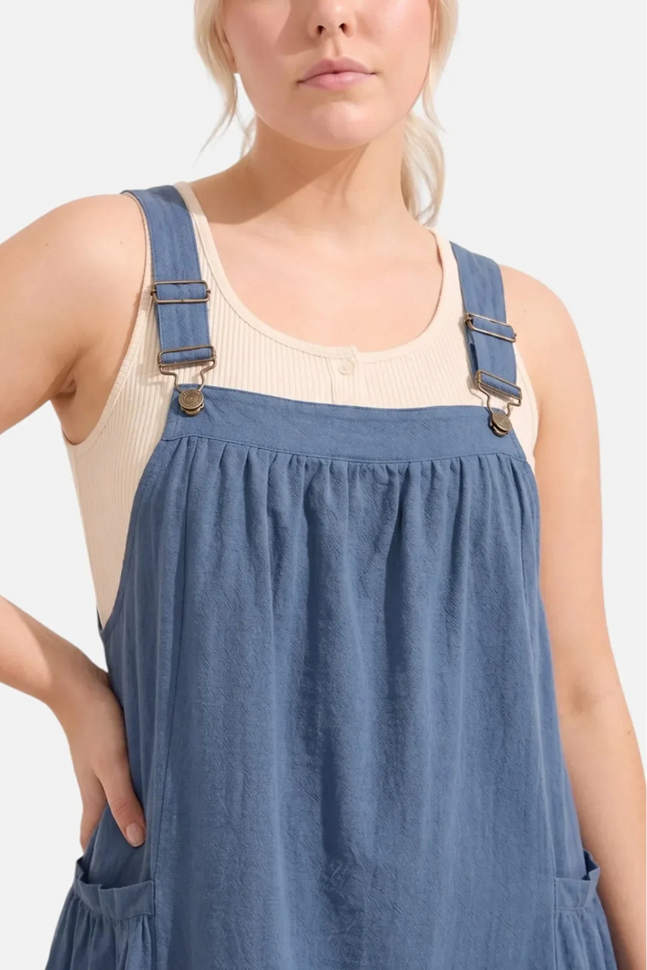 Ida | Abito midi con spalline e tasche