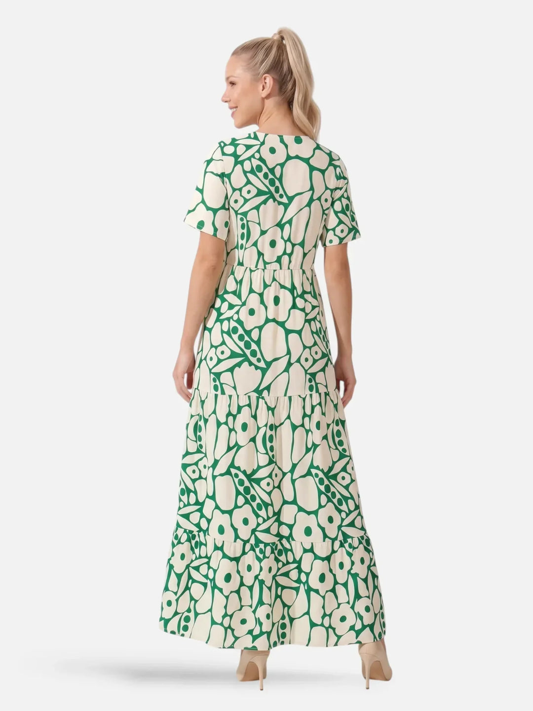Henrieta | Abito maxi a strati floreale