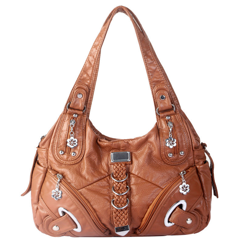 Borsa a tracolla classica liscia