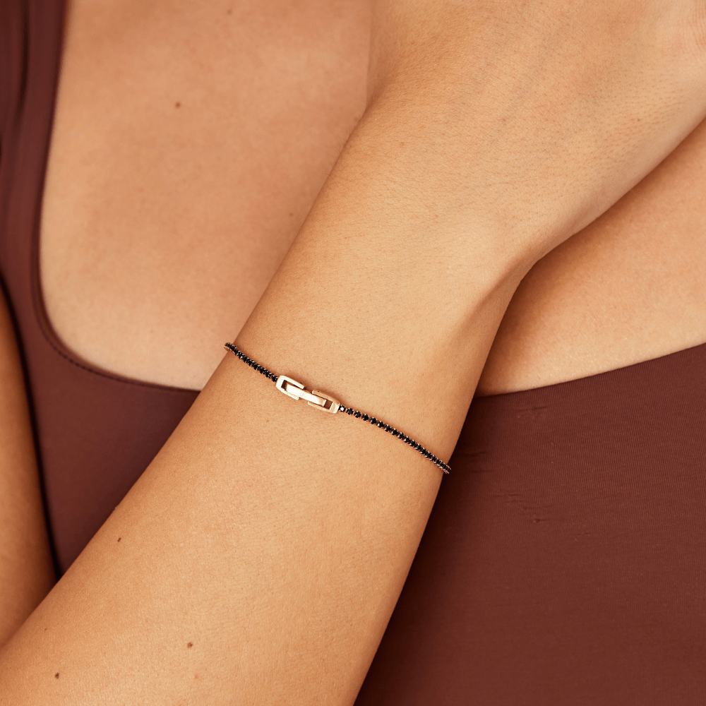 Bracciale lucido Nero