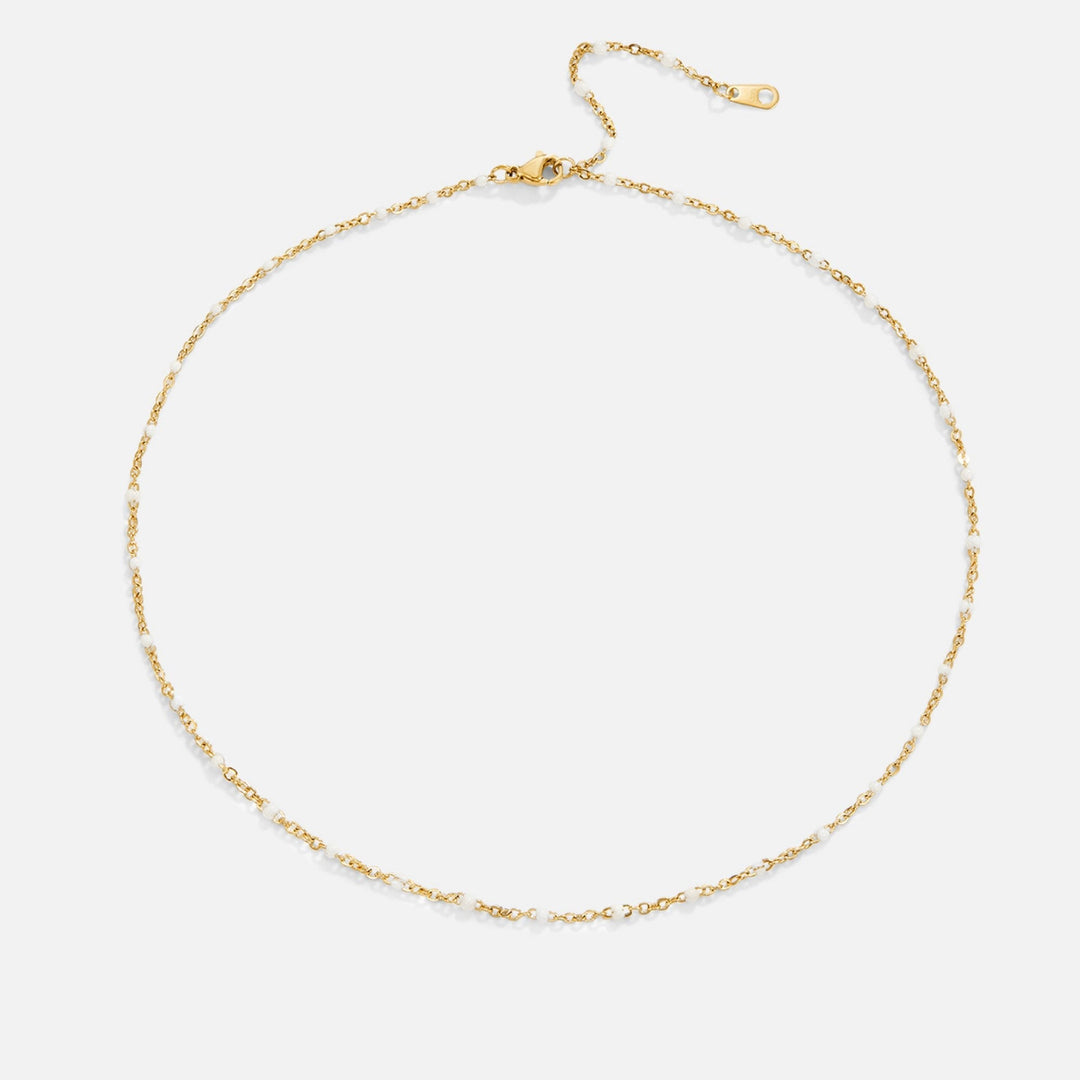 Collana decorativa Mila in bianco