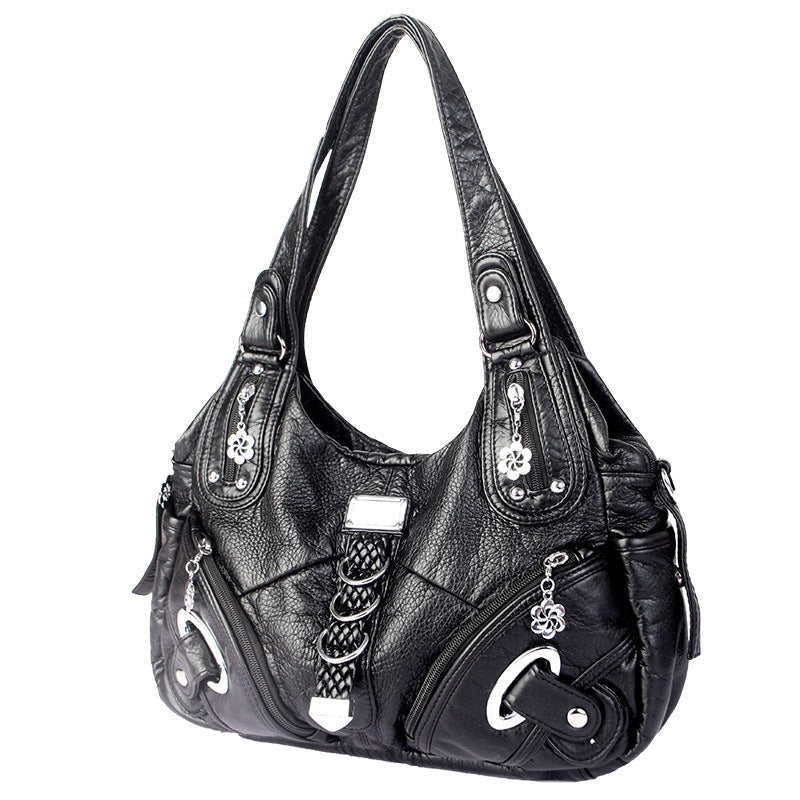 Borsa a tracolla classica liscia