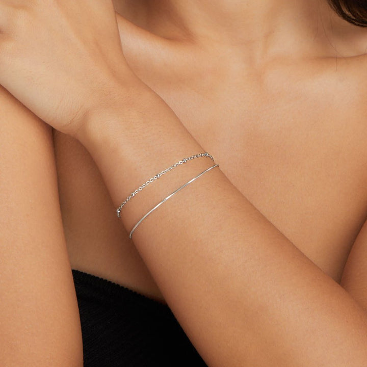 Bracciale a strati Pia in argento