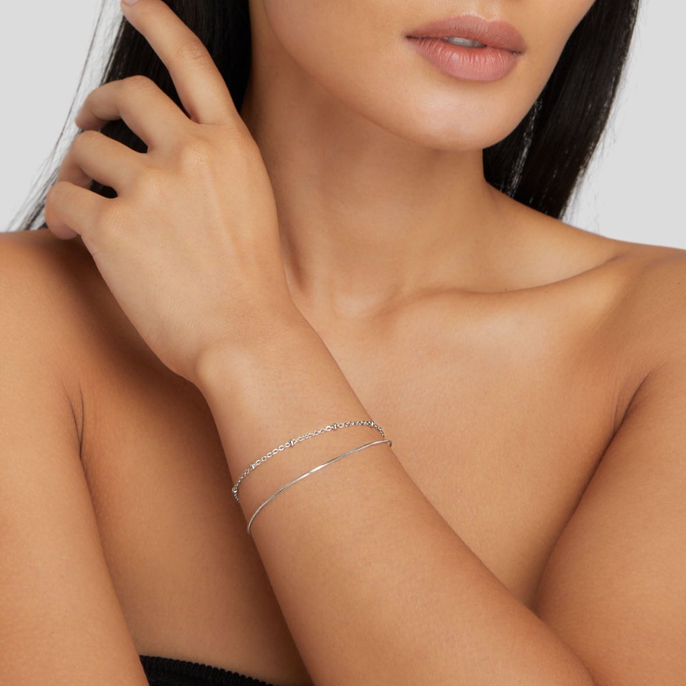 Bracciale a strati Pia in argento