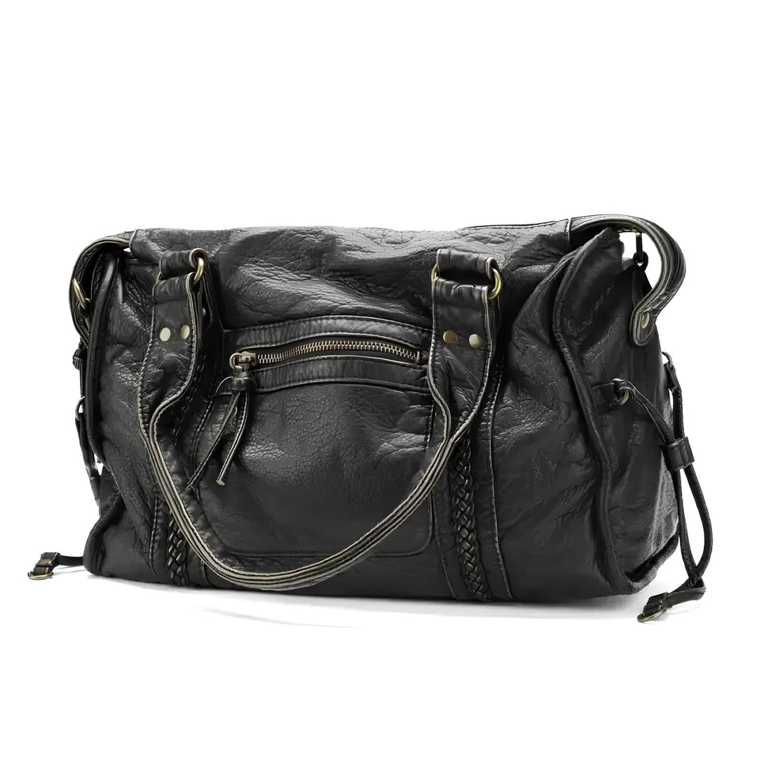 Borsa a tracolla rigida e liscia