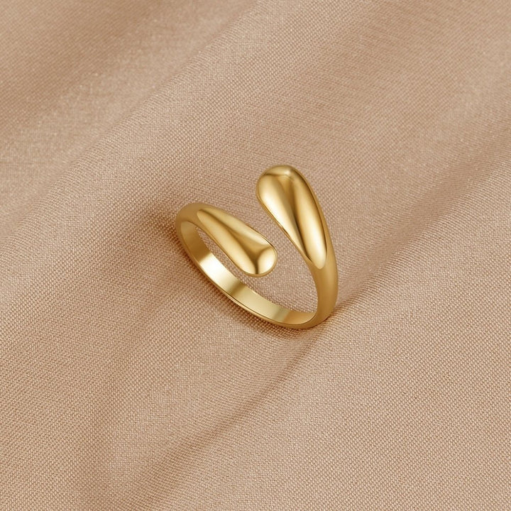 Anello avvolgente dorato Corvo