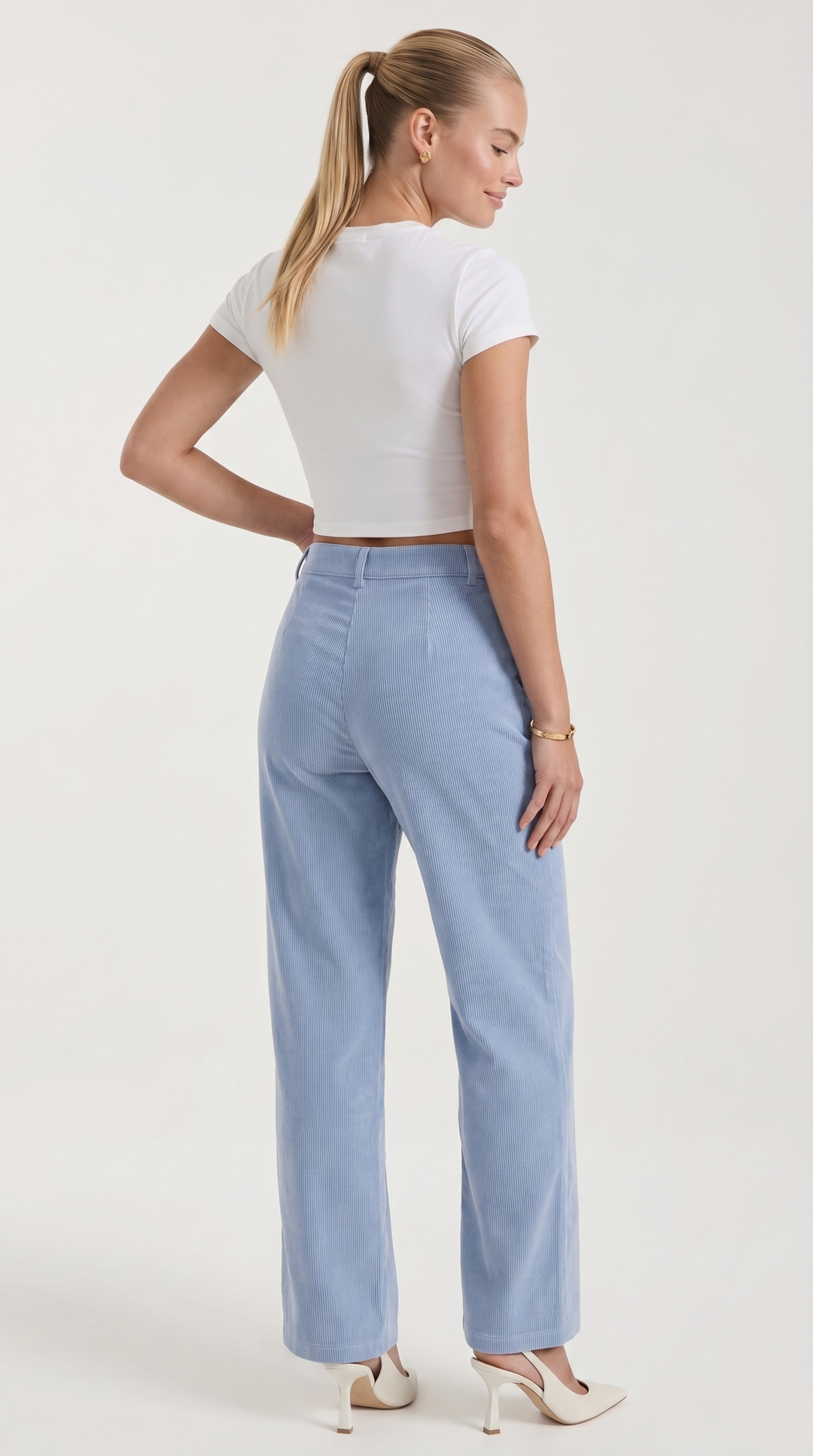Blahoslava | Pantaloni a gamba larga con vita alta