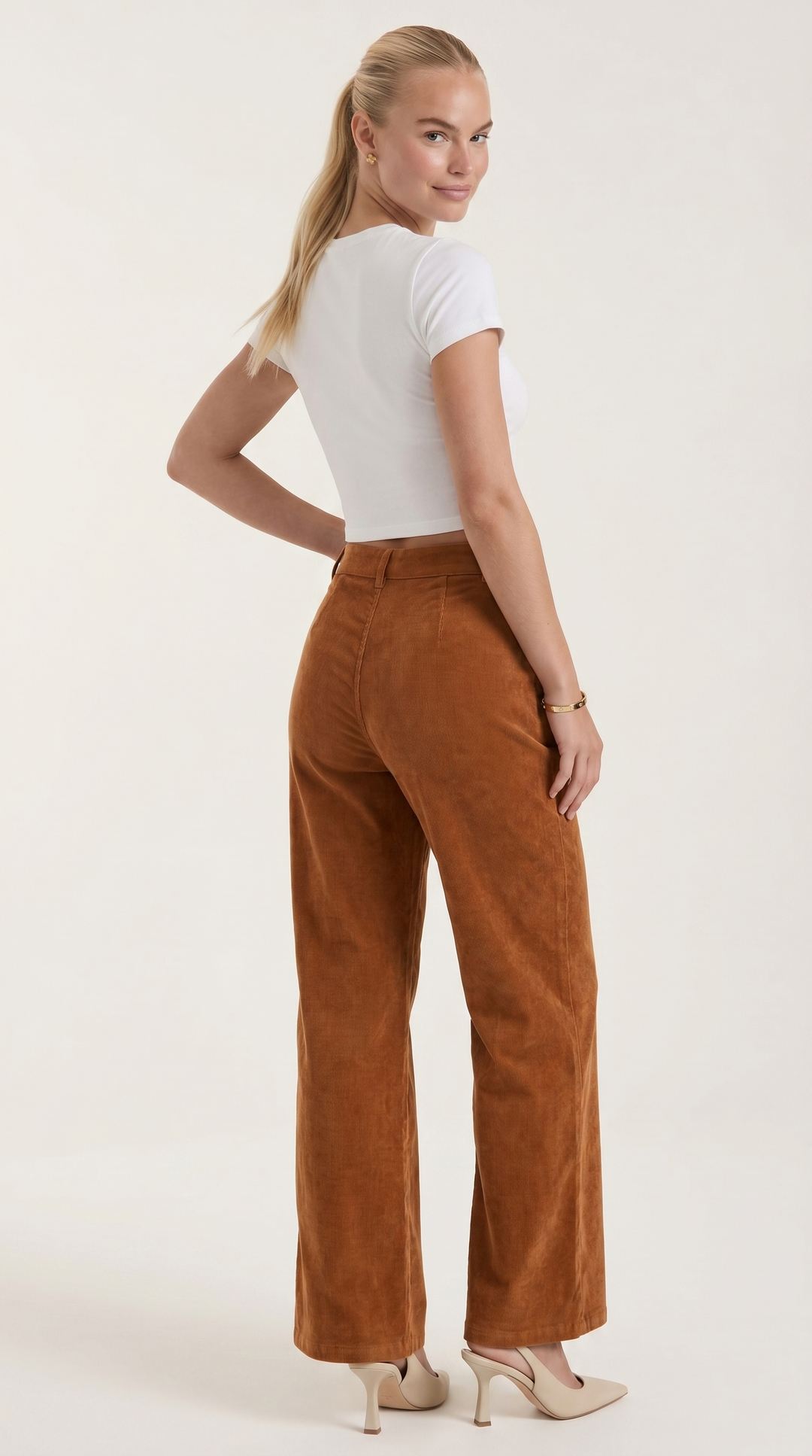 Blahoslava | Pantaloni a gamba larga con vita alta