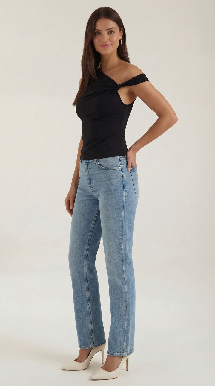 Cintia | Top asimmetrico casual