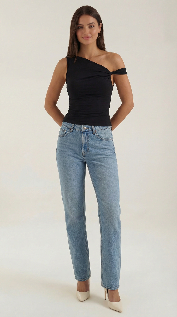 Cintia | Top asimmetrico casual