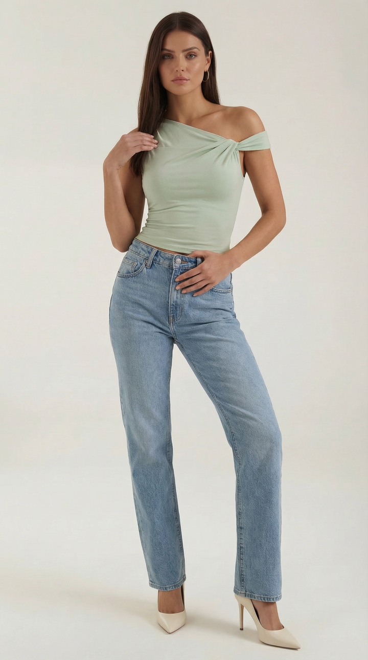 Cintia | Top asimmetrico casual
