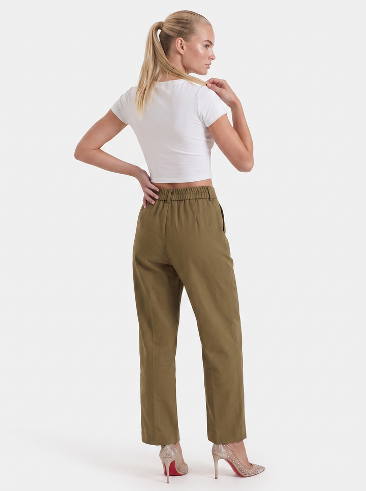Svätava | Pantaloni plissettati con taglio ampio e vita alta