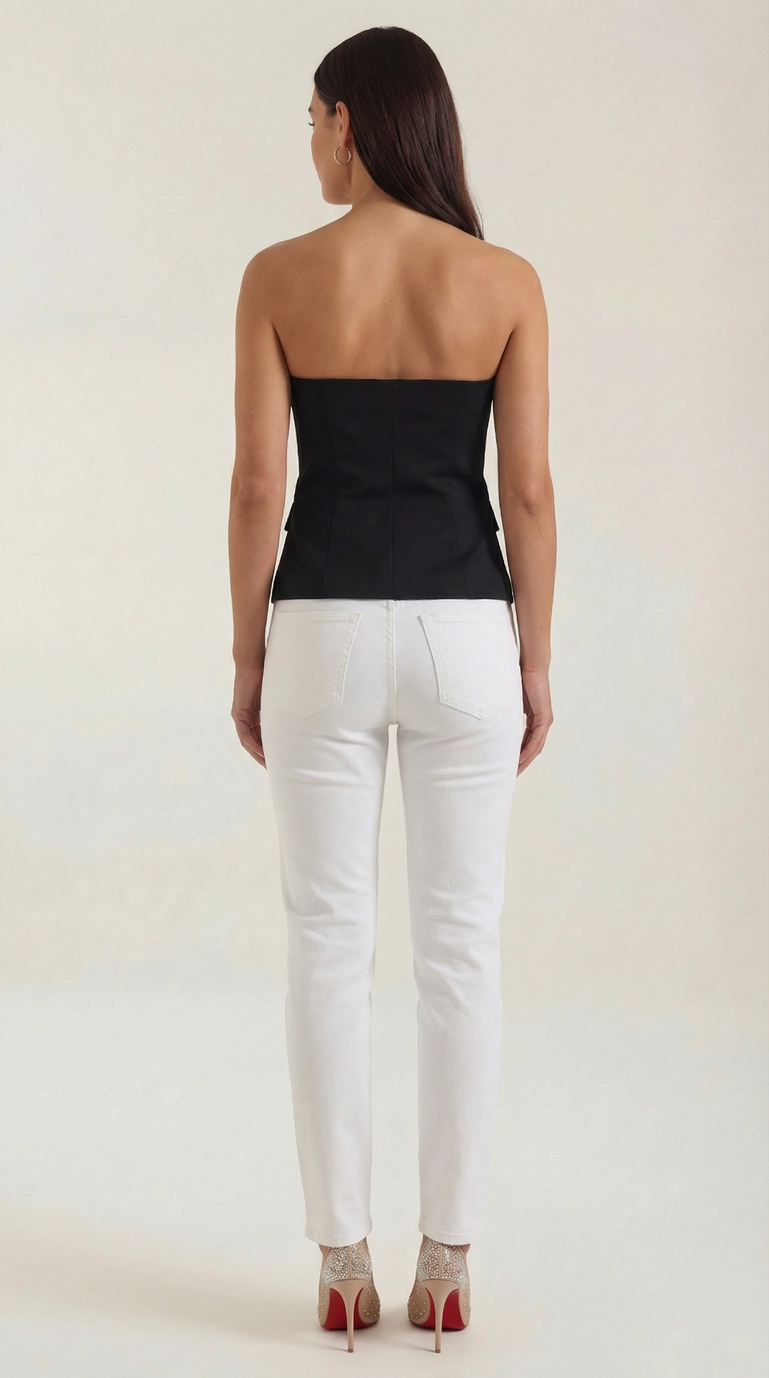 Hilda | Top in stile blazer senza spalline
