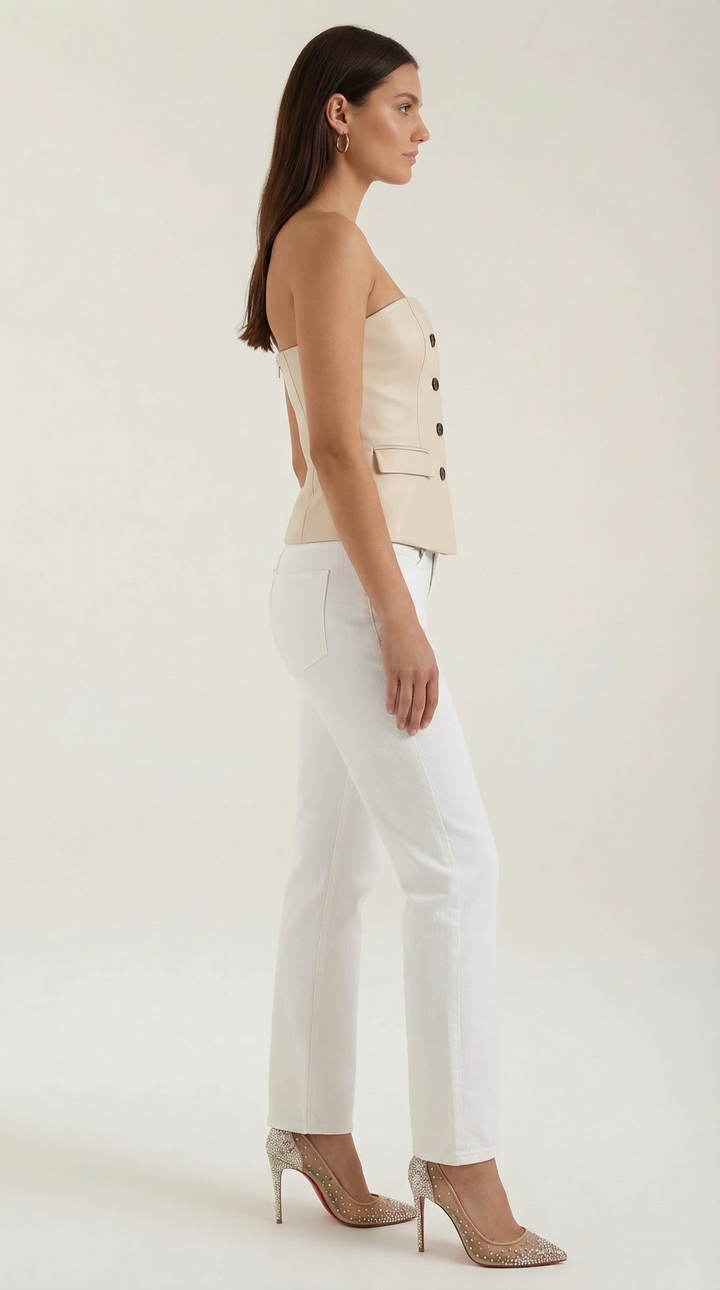 Hilda | Top in stile blazer senza spalline