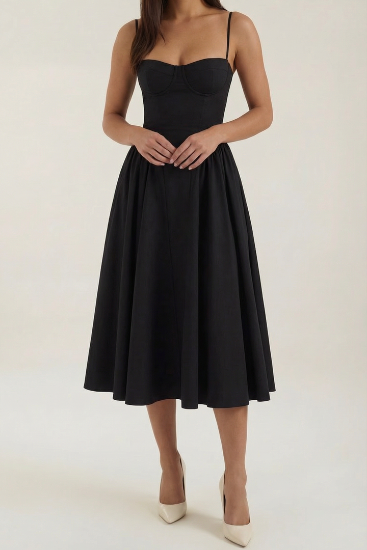 Izolda | Abito midi con corsetto
