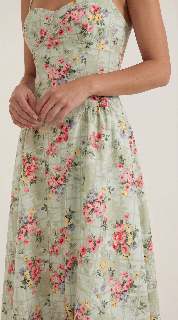 Izolda | Abito midi con corsetto