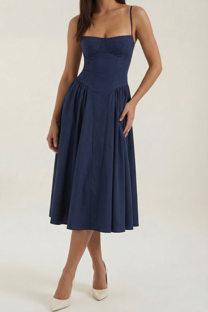 Izolda | Abito midi con corsetto