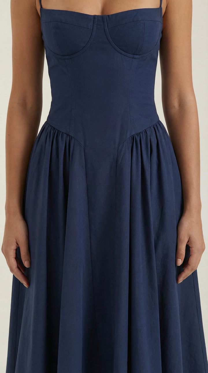 Izolda | Abito midi con corsetto