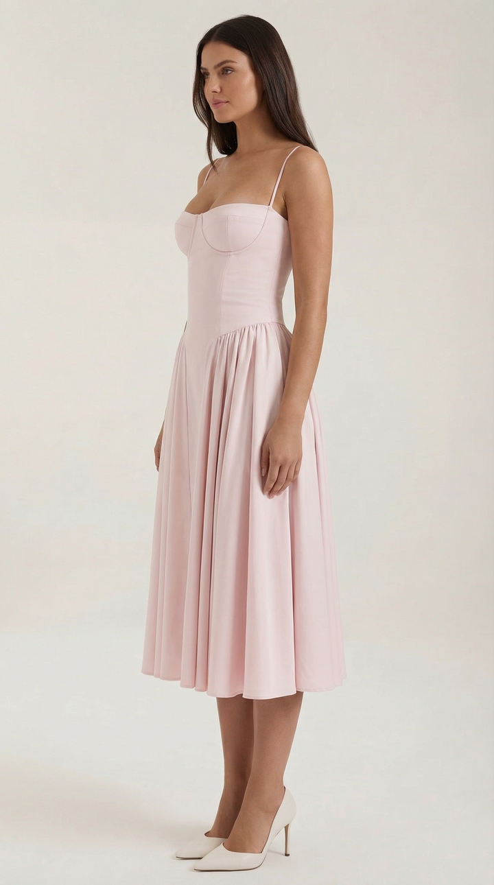 Izolda | Abito midi con corsetto